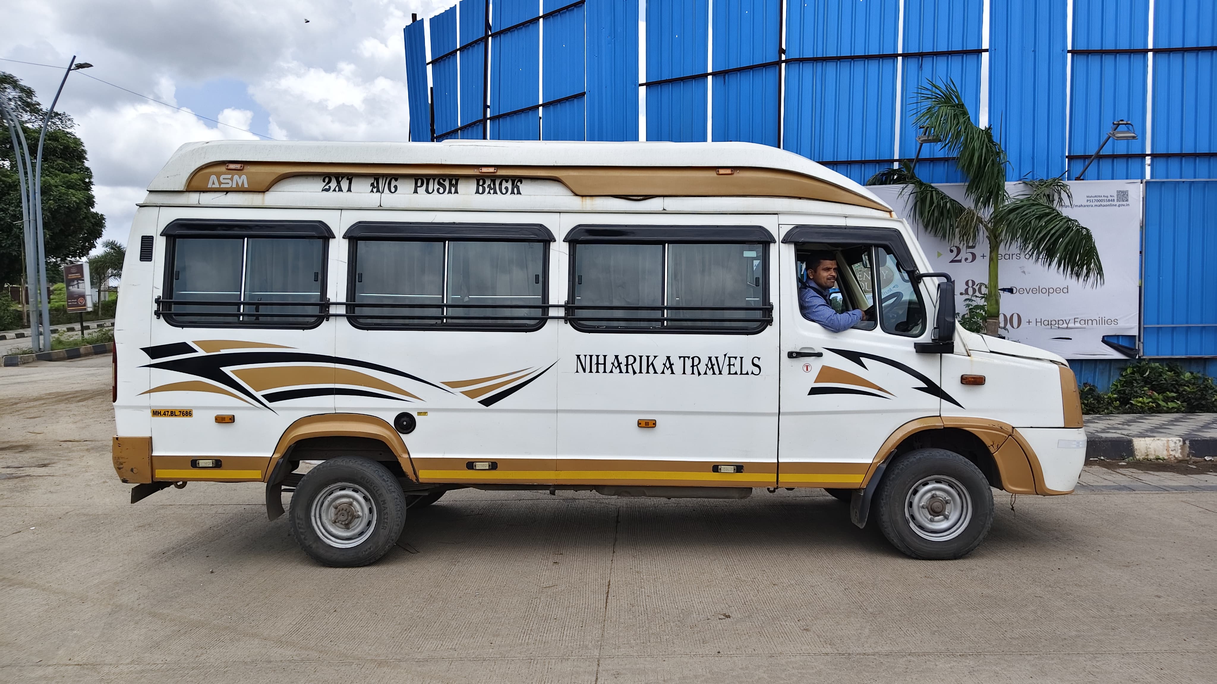 Premium Interior Lighting & AC Vents in Tempo Traveller
